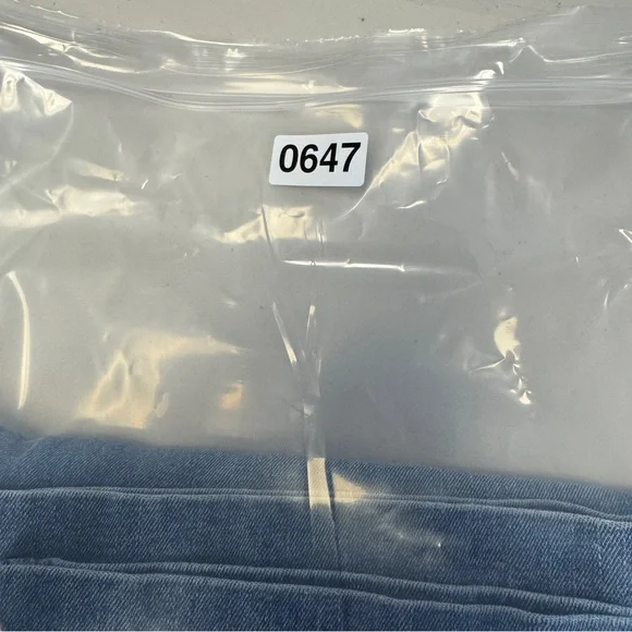 Pilcro Wide Leg Jeans Skipper Blue High Rise Denim Minimalist Size 26 Casual - Picture 15 of 16